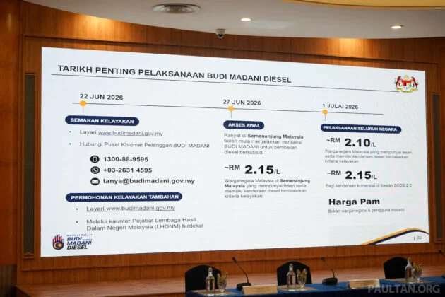 Budi Diesel — senarai soalan lazim berkaitan harga bersubsidi baru RM2.10 seliter bermula 1 Julai 2026