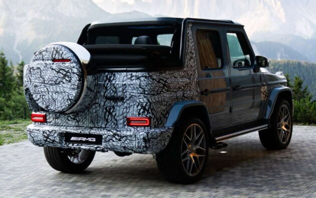 Mercedes-Benz G-Class Cabriolet – teaser tunjuk AMG G63 W465 dengan bumbung fabrik terbuka