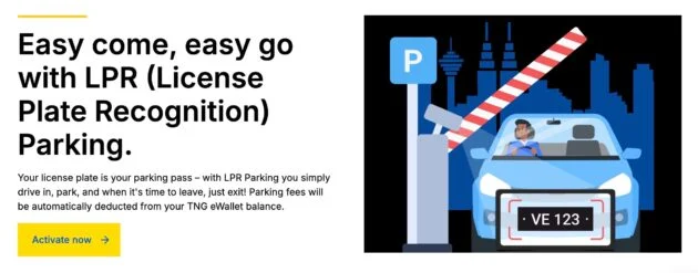 Touch n Go LPR Parking — pengesanan nombor plat di 140 lokasi, bayaran ditolak automatik dari TNG eWallet