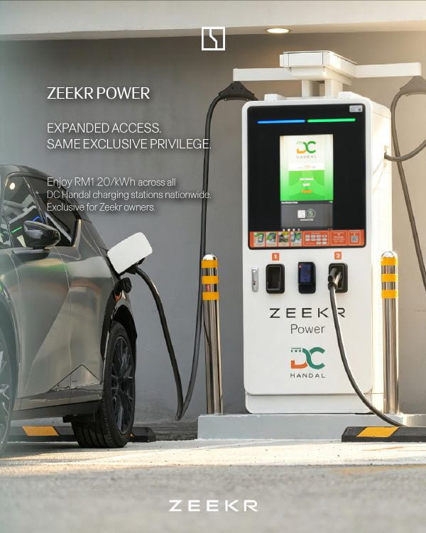 Pemilik Zeekr di Malaysia kini boleh guna mana-mana pengecas DC Handal pada kadar RM1.20/kWj