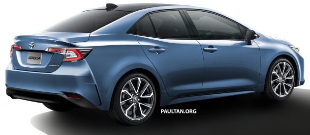 Toyota Corolla Altis 渲染图曝光，基于美规版 Auris 而绘