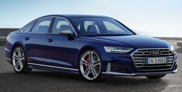 全新 Audi S8 官图对外发布, V8轻混动引擎, 563匹马力