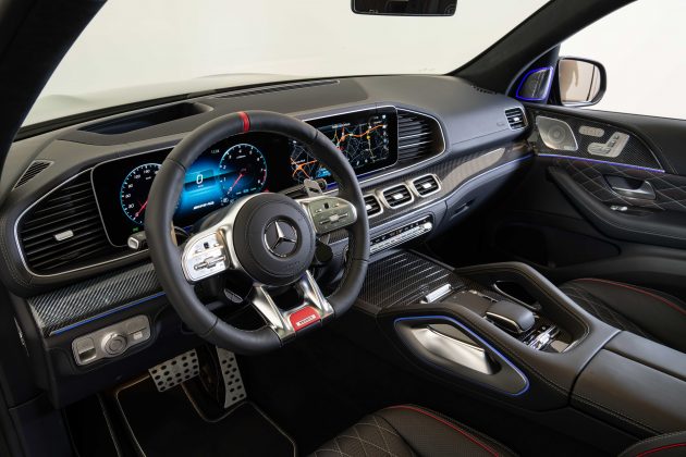 Brabus 800 全球首发, Mercedes-AMG GLS 63 终极强化版, 4.0L V8 800hp/1,000Nm, 3.8秒破百, 24寸巨型轮圈