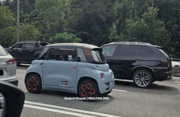 Citroen Ami EV现身闹市公路, 70公里续航, 极速45km/h