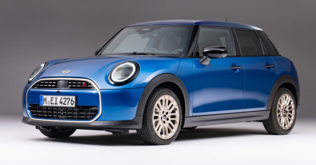2024 MINI Cooper 5 Door 五门版大改款首发, 沿用旧底盘, 外型与内装大改, 搭载1.5L三缸或2.0L四缸涡轮汽油引擎