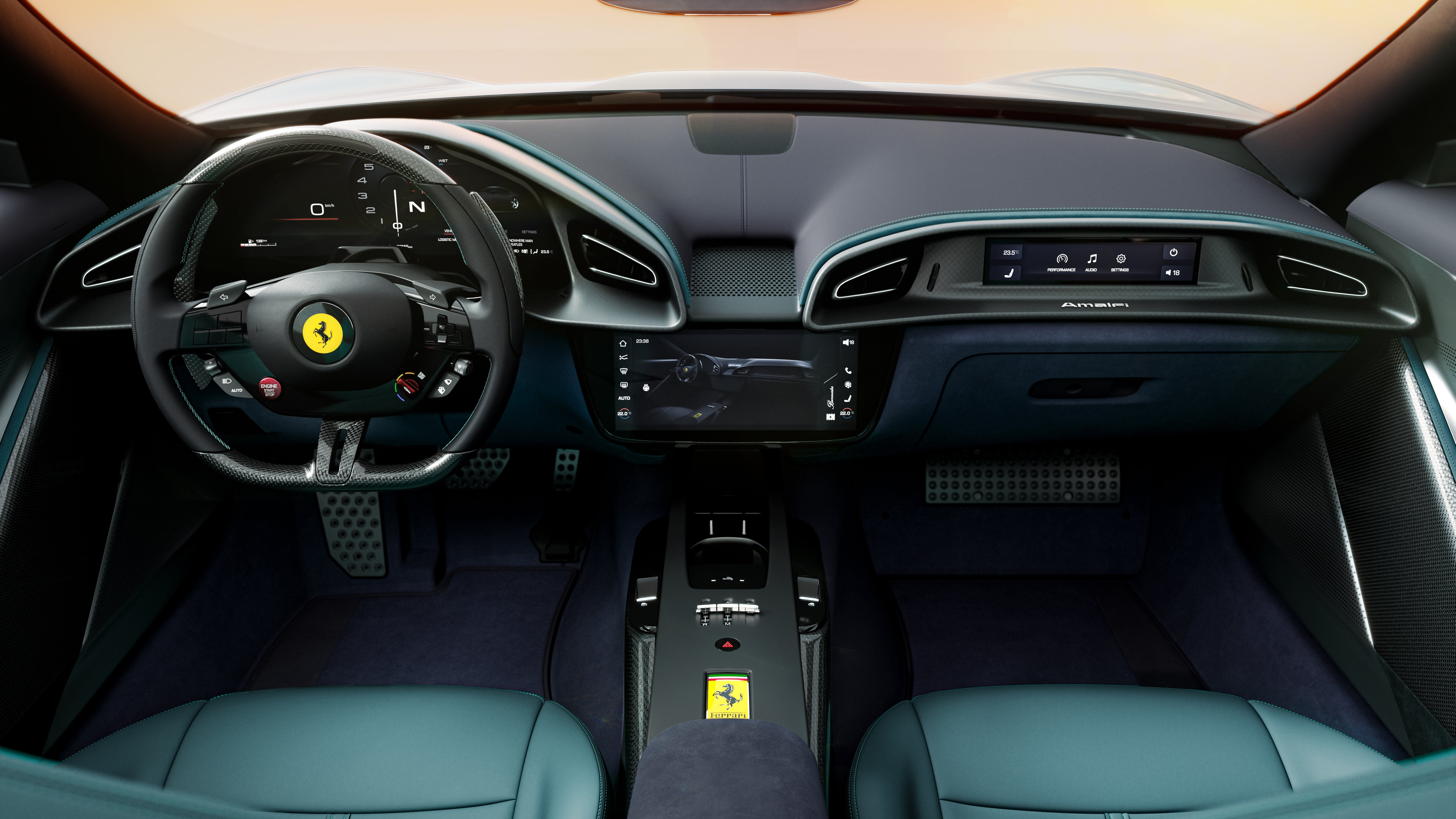 Roma 的继任者，Ferrari Amalfi 正式登场！搭载前中置V8引擎，最大输出达640 PS/760 Nm；方向盘回归实体键钮