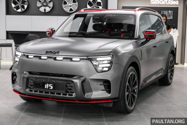 smart #5 本地正式发布, 分 Premium 与 Brabus 两个版本, 最快3.8秒破百, 续航最长590公里, 售价从19.98万令吉起