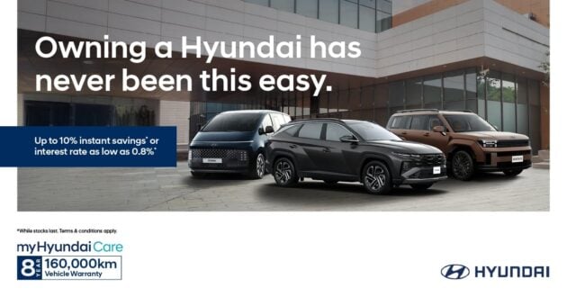 入手 Hyundai 新车就可享有即时回扣, 超低贷款利率; 高达20%的原厂引擎润滑油与滤网折扣, 还有免费车辆检查服务!