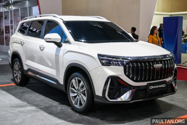 吉利 Geely Okavango 印尼公开亮相, 小改款豪越L的外观搭配本地 Proton X90 的内装, 将是我国未来小改款X90的雏型?