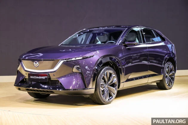 Mazda CX-6e 下月初将在泰国发布, 基于长安深蓝 S07 合作开发而成的D-Segment SUV, 续航里程484公里, 我国或难以引进