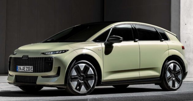 Audi A2 e-tron 全球首发, 品牌最入门、能耗表现最佳的纯电动车, 续航里程可达646公里, 最快5.7秒破百, 193kW DC快充