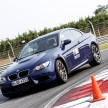 BMW M5 and M3 Coupe driven on track at the BMW M Track Experience Asia 2012, Sepang