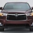 2017 Toyota Highlander midlife facelift, new 3.5 V6, 8AT