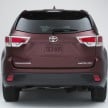 2017 Toyota Highlander midlife facelift, new 3.5 V6, 8AT
