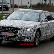 Audi A8 facelift sighted, new grille and tail lamps