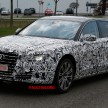Audi A8 facelift sighted, new grille and tail lamps