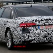 Audi A8 facelift sighted, new grille and tail lamps
