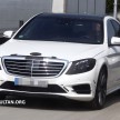 W222 Merc S-Class sighted again, this time in white