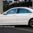 W222 Merc S-Class sighted again, this time in white