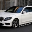 W222 Merc S-Class sighted again, this time in white