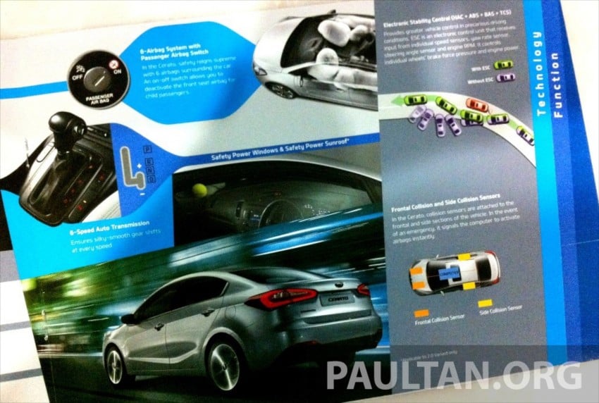 GALLERY: Kia Cerato at the showroom with brochure 184389