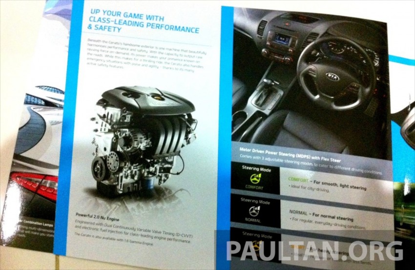 GALLERY: Kia Cerato at the showroom with brochure 184390