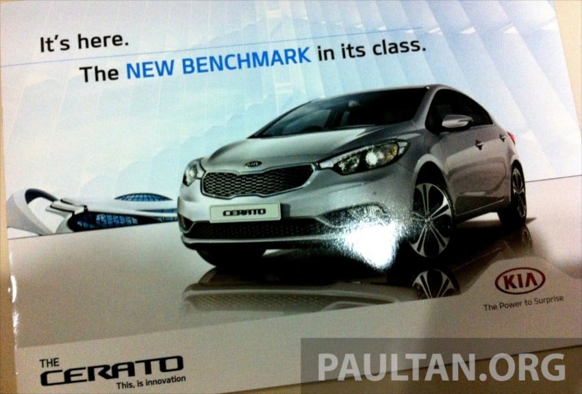 GALLERY: Kia Cerato at the showroom with brochure 184386