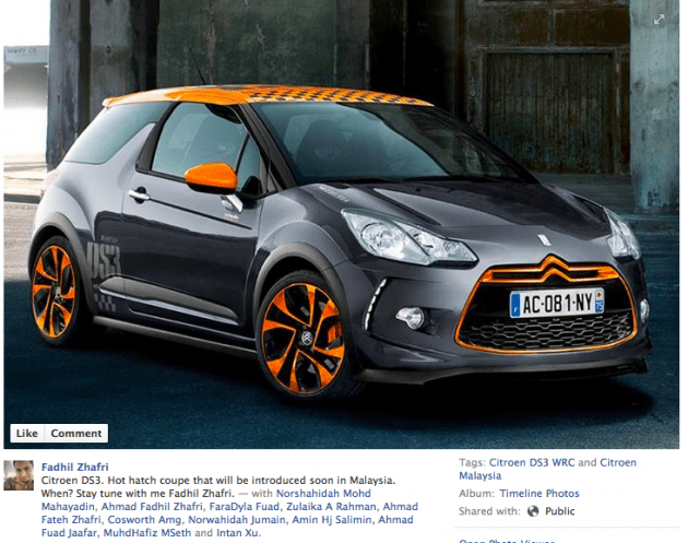 Citroen DS3 hot hatch coming to Malaysia this year