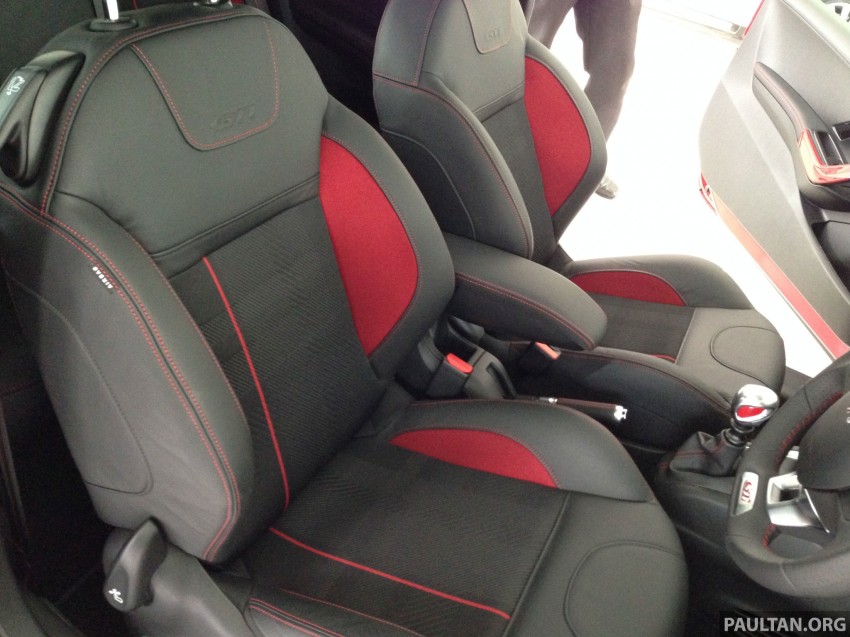 Peugeot 208 GTi on display in Blue Box Glenmarie 201418