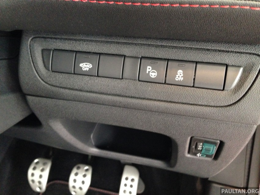 Peugeot 208 GTi on display in Blue Box Glenmarie 201432