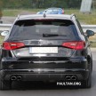 SPYSHOTS: New Audi RS 3 Sportback mule testing