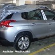 Peugeot 2008 spied on trailer on Federal Highway