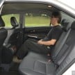 Lexus ES – space comparison vs S-Class (and Camry)