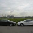 Lexus ES – space comparison vs S-Class (and Camry)