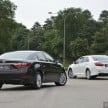 Lexus ES – space comparison vs S-Class (and Camry)