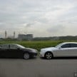 Lexus ES – space comparison vs S-Class (and Camry)