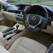 Lexus ES – space comparison vs S-Class (and Camry)