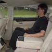 Lexus ES – space comparison vs S-Class (and Camry)