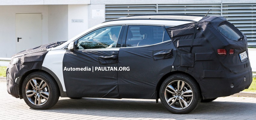 SPYSHOTS: Hyundai Santa Fe DM facelift testing 248273