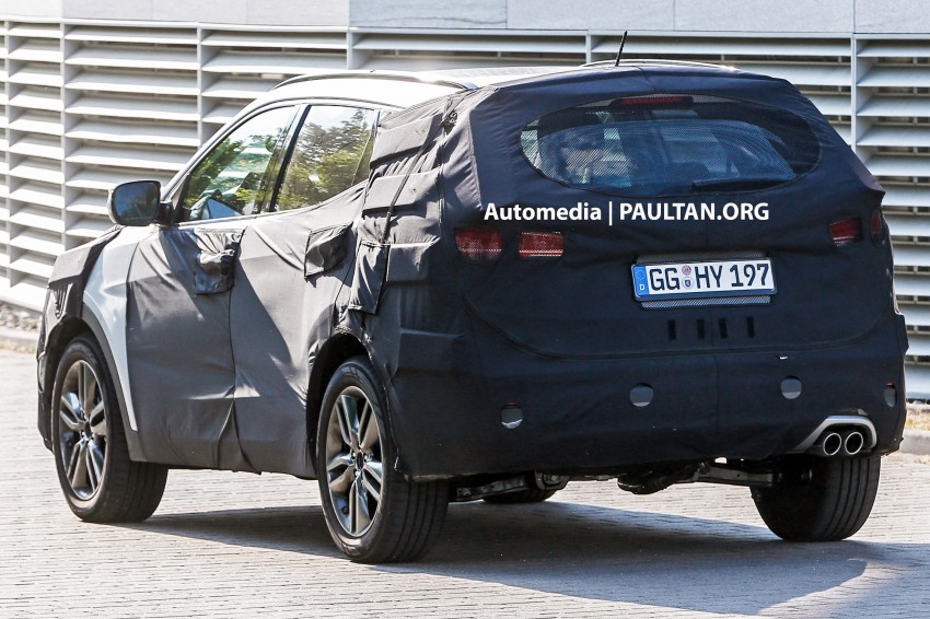 SPYSHOTS: Hyundai Santa Fe DM facelift testing 248276