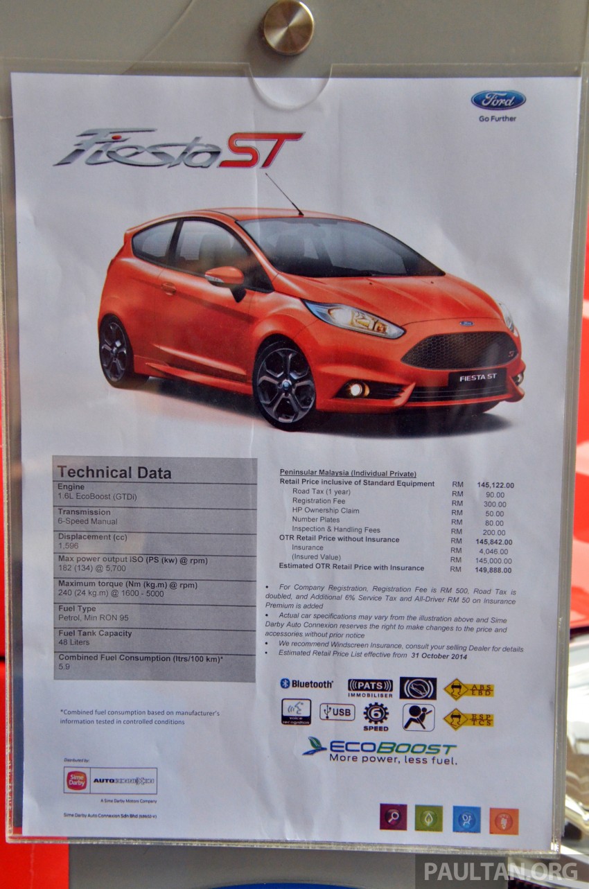 Ford Fiesta ST displayed at Asia Klasika – RM149,888 284367