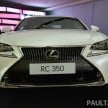 Lexus RC coupe launched in Malaysia – RC 350 Luxury for RM526k, 5.0 V8-powered RC F for RM782k