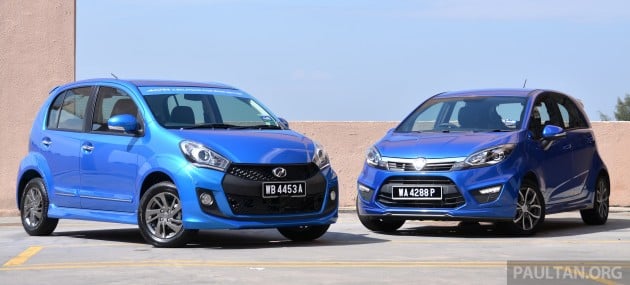 2015_Perodua_Myvi_facelift_vs_Proton_Iriz_ 001