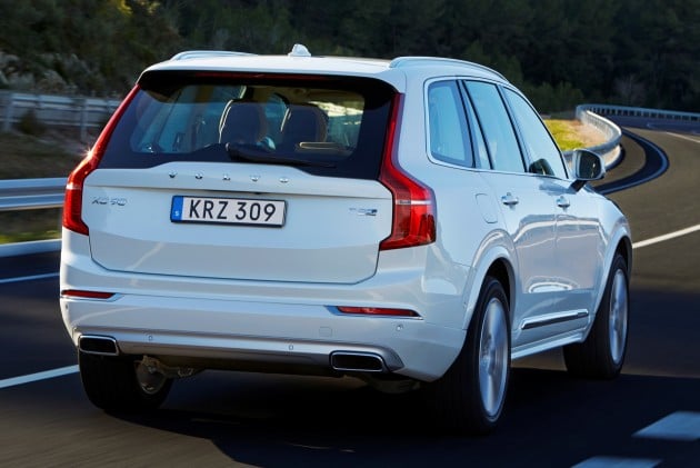 The new Volvo XC90 T8 Twin Engine petrol plug-in hybrid driven in Tarragona, Spain