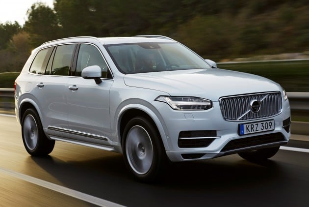 The new Volvo XC90 T8 Twin Engine petrol plug-in hybrid driven in Tarragona, Spain