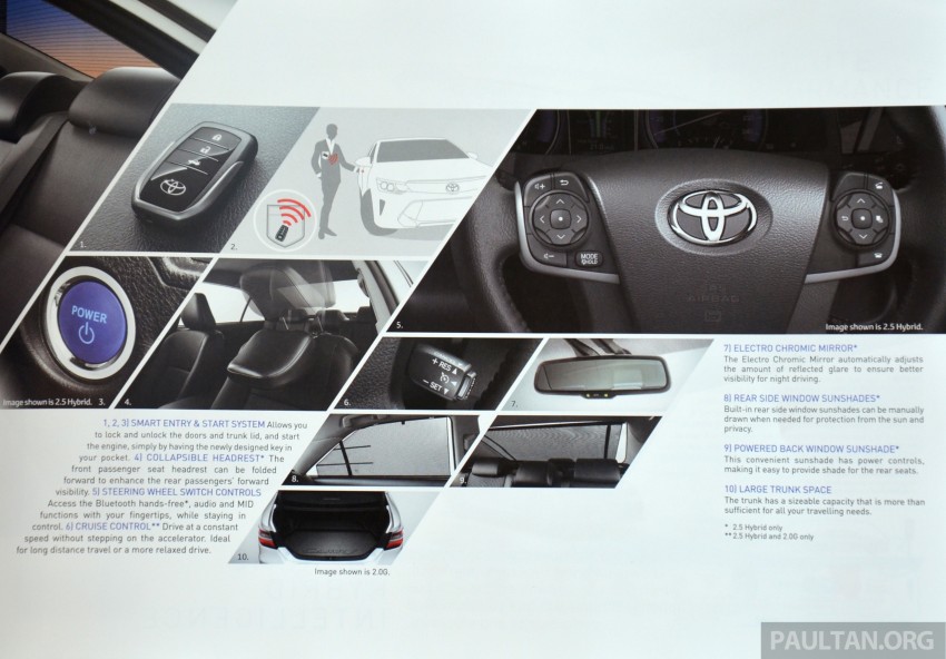 2015 Toyota Camry launched in Malaysia – new 6-spd 2.0E RM150k, 2.0G RM160k, 2.5 Hybrid RM175k 323968