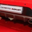 Kia Cerato Koup 1.6 T-GDI previewed – RM150k est