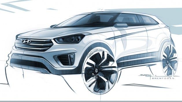 150608_Hyundai Motor unveils first rendering of Creta subcompact SUV