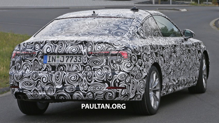 SPYSHOTS: 2017 Audi A5 caught for the first time 350651