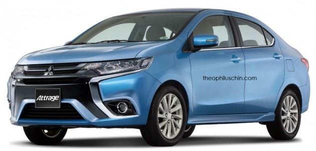 Mitsubishi Attrage renderings Theo 1